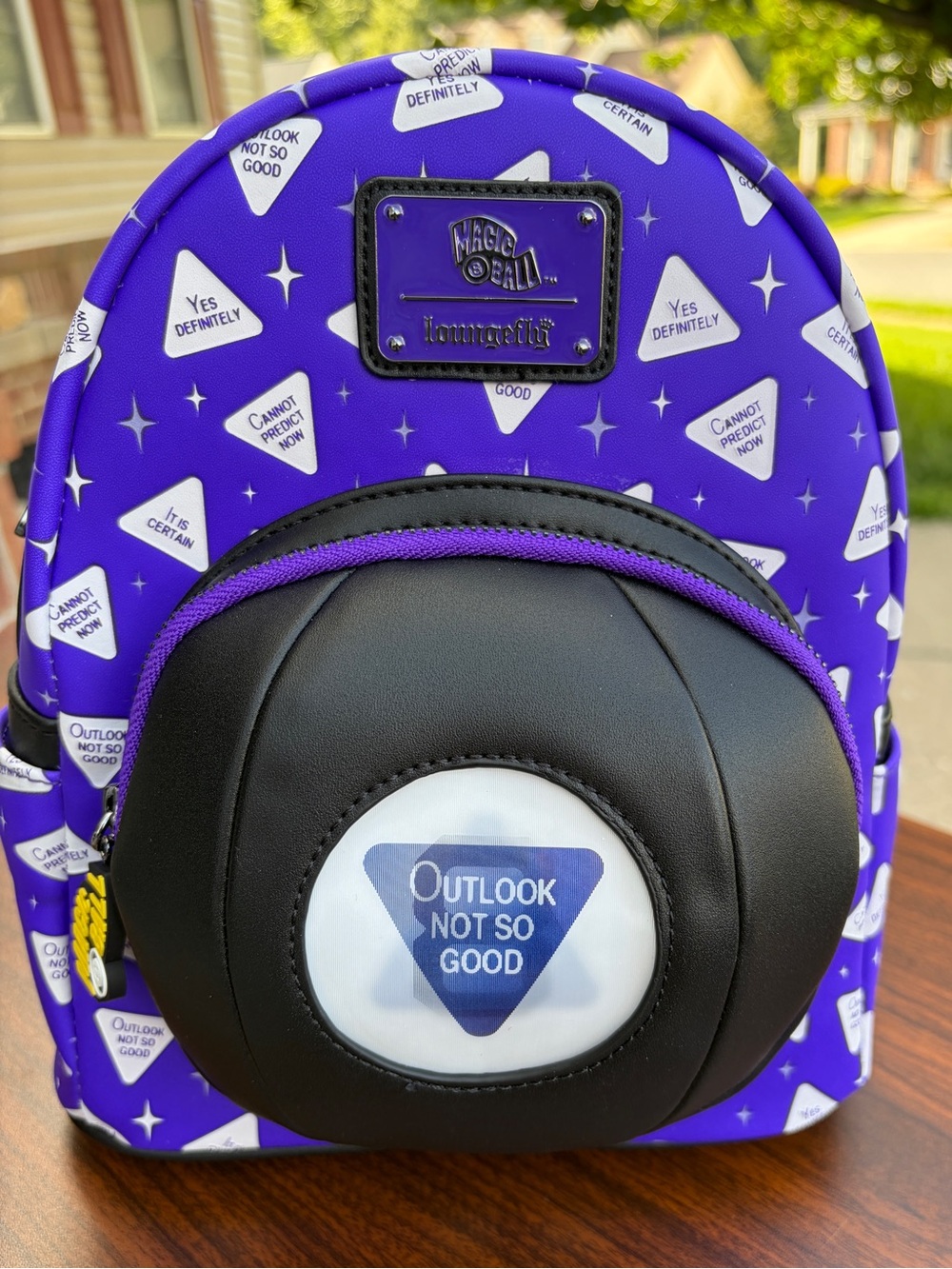 Loungefly Mattel Magic 8 Ball Lenticular Mini Backpack New With Tags